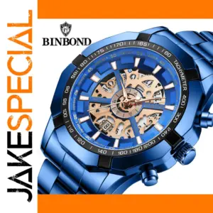 Luxury BINBOND S033 Men's Quartz Watch Blue