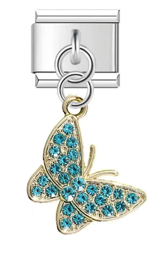 Zircon Butterfly Charm for DIY Bracelets 24 Zircon Butterfly Charm for DIY Bracelets - Image 24