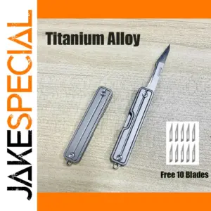 Replaceable Blade Folding Knife with 10 Blades
