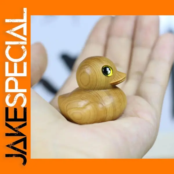 Wooden Cartoon Duckling Home Decor Figurine