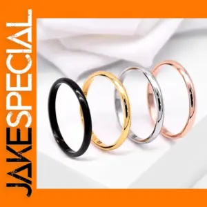 2mm Stainless Steel Stackable Ring in Multiple Colors