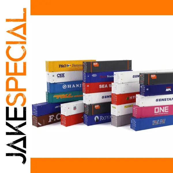 N Scale 48' Containers for Model Trains