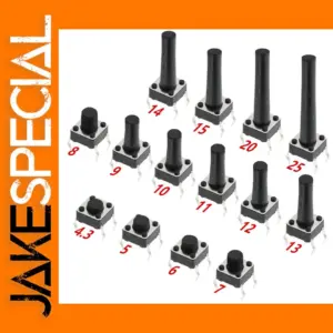 20PCS 6x6 DIP Push Button Switch for Arduino