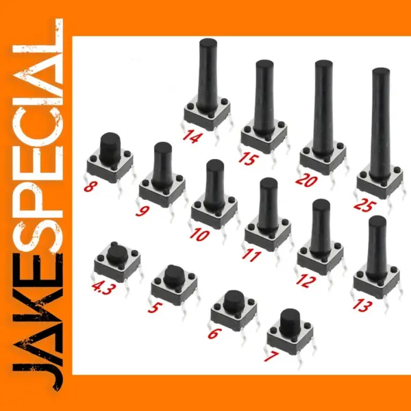 20PCS 6x6 DIP Push Button Switch for Arduino