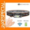 Rechargeable Waterproof LED Headlamp with Sensor