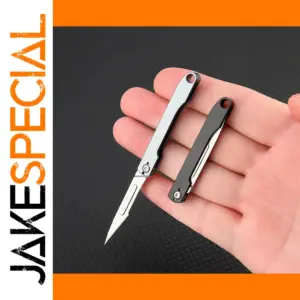 Mini Titanium Alloy Folding Knife with Blade