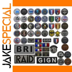 France GIGN Infrared Embroidered Flag Patch