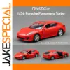 1:36 Red Porsche Panamera Turbo Model by RMZ City