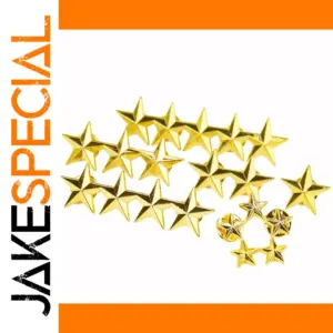 Golden Star Metal Brooch for Fashion and Decor