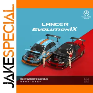 TimeMicro 1:64 EVO 9 Blue Alloy Car Model