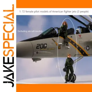 72 Female Pilot Figures for American Fighter Jets Set