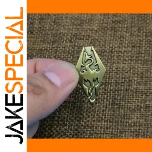 TES Classic RPG Dragon Badge Brooch Pin