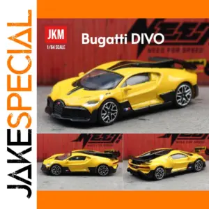 1/64 Bugatti Divo Die-Cast Model Yellow JKM