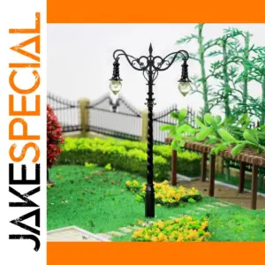 HO Scale Double-Head Street Light Set for Model Railroads