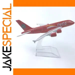 Coca-Cola Airbus A380 Diecast Model Airplane