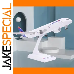 Large 30cm B787 LATAM & A380 Singapore Aircraft Model