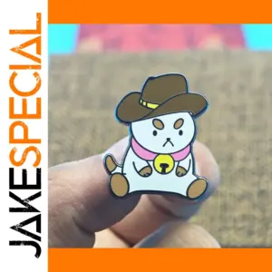 Cute Cowboy Puppycat Brooch Pendant Jewelry