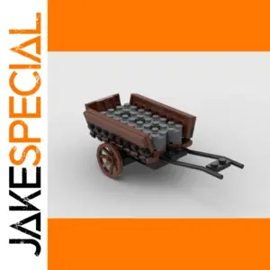 MOC Medieval Catapult Ammo Cart Building Set