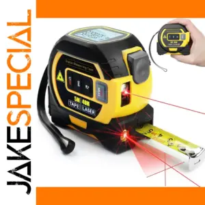 3-in-1 Laser Tape Measure 60M with Steel Tape