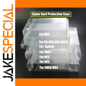 Clear Game Cartridge Case for Nintendo Consoles