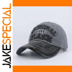 Retro Letter Embroidery Baseball Cap for All Seasons