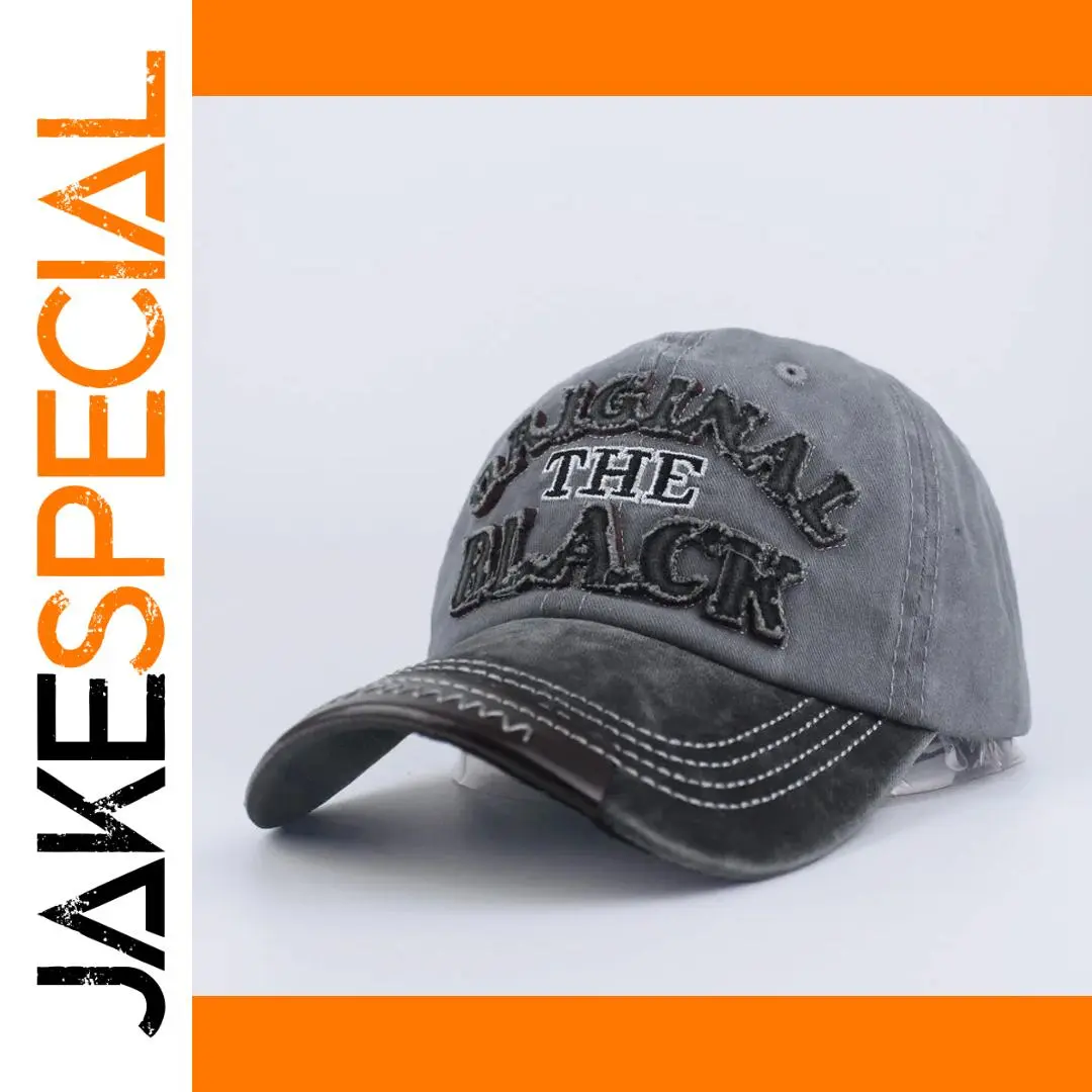 Retro Letter Embroidery Baseball Cap for All Seasons 1 Retro Letter Embroidery Baseball Cap for All Seasons