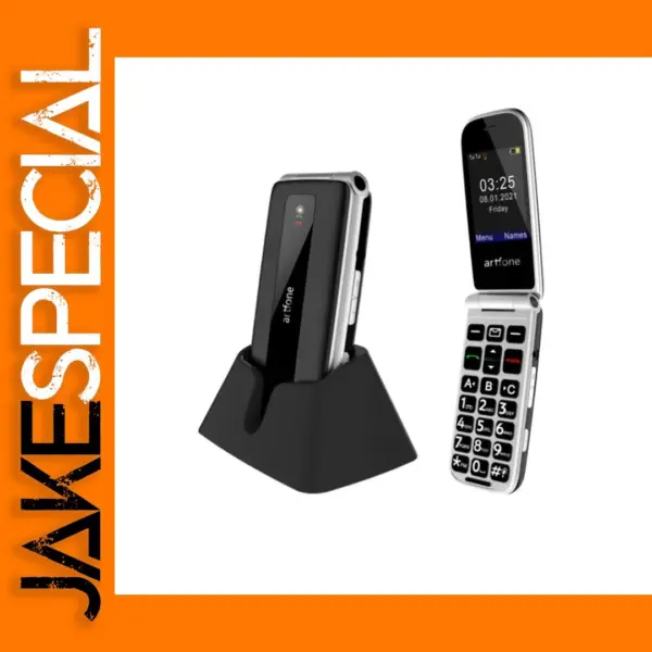 Artfone F20 Senior Flip Phone for Elderly with Bluetooth
