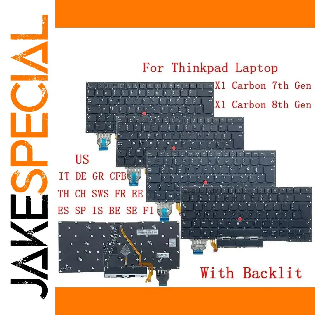 Backlit Keyboard for Lenovo ThinkPad X1 Carbon 7th-8th Gen 1 Backlit Keyboard for Lenovo ThinkPad X1 Carbon 7th-8th Gen