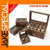 Retro Leather Watch and Jewelry Storage Box