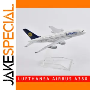 Lufthansa Airbus A380 Model Plane Display
