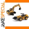 HUIVA 1:50 Scale Excavator and Loader Set
