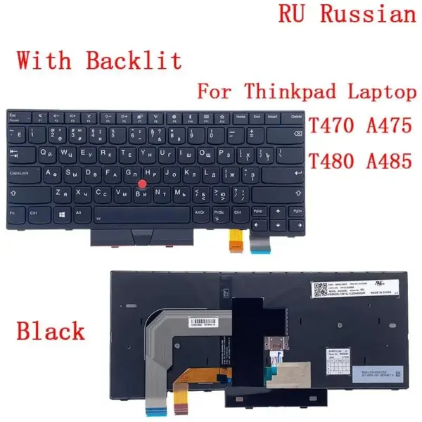 Backlit Keyboard for Lenovo Thinkpad T470 T480 - Image 9