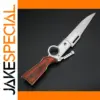 Portable AK47 EDC Folding Knife with Wood Handle
