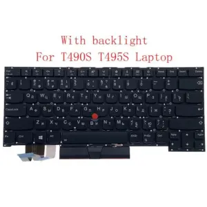 Russian Backlit Keyboard for Lenovo T490s/T495s T14s 14 047ce016 no logo