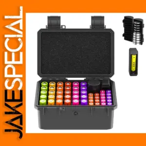 Waterproof Battery Storage Case with Tester