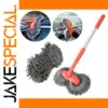 Double Brush Head Car Wash Mop with Telescopic Rod