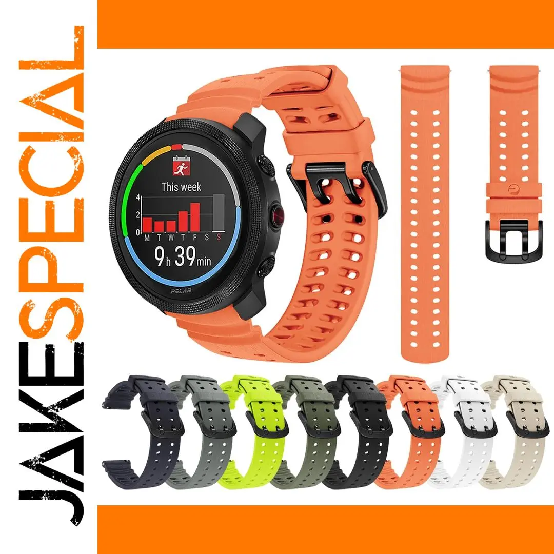 22mm Silicone Watch Strap for POLAR Models 1 22mm Silicone Watch Strap for POLAR Models