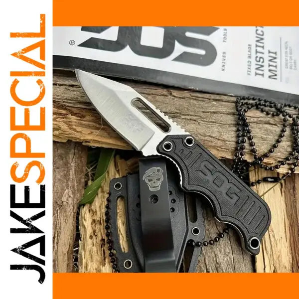 SOG Instinct Mini Fixed Blade Knife with Sheath