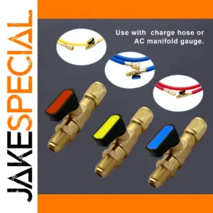 Refrigerant Ball Valve 1/4 inches SAE for AC Systems
