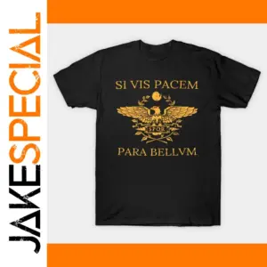 Roman Empire Gold Eagle Cotton T-Shirt for Men