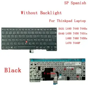 Spanish Backlight Keyboard for Lenovo T440 T450 17 08bf34e0 no logo