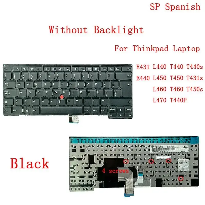 Spanish Backlight Keyboard for Lenovo T440 T450 9 Spanish Backlight Keyboard for Lenovo T440 T450 - Image 9