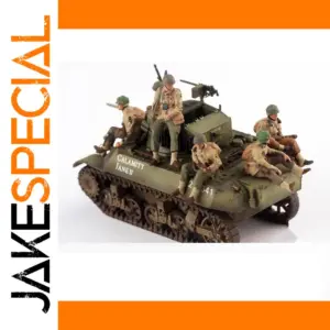 1/72 Resin Military Tank & Soldiers Scene