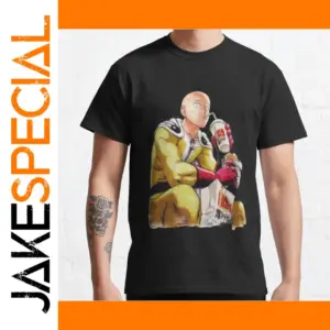Saitama One Punch Man Anime T-Shirt Men Large
