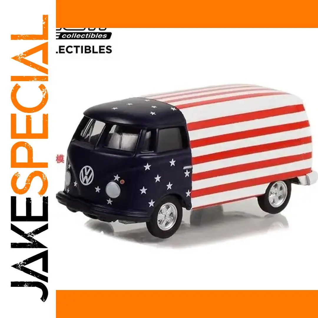 1:64 Volkswagen Patriotic Van Model Collectible 1 1:64 Volkswagen Patriotic Van Model Collectible
