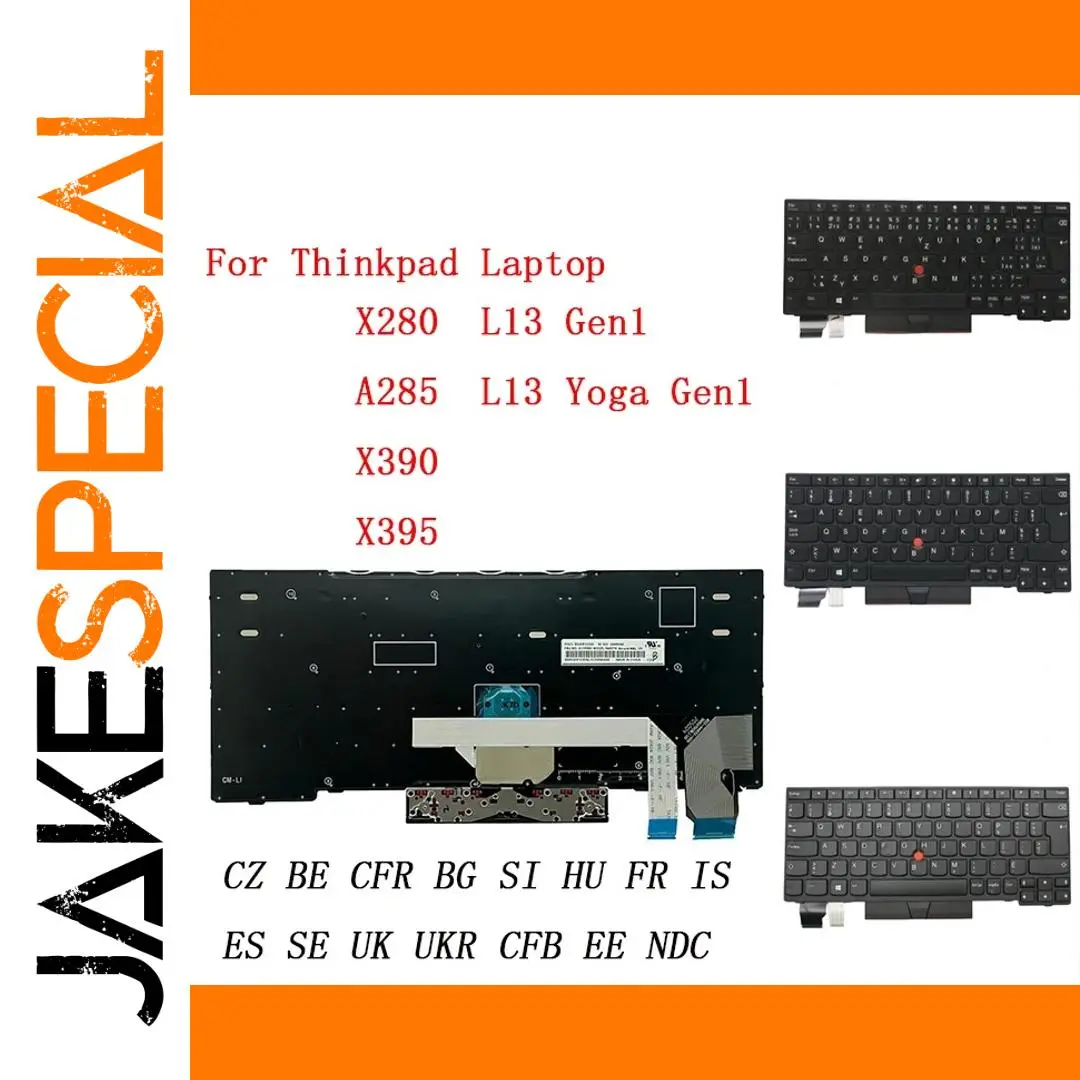 UK SPA FR Black Keyboard for Lenovo ThinkPad 1 UK SPA FR Black Keyboard for Lenovo ThinkPad