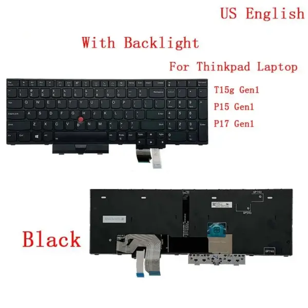 Backlit Keyboard for Lenovo ThinkPad T15g P15 P17 - Image 7