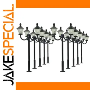 HO Scale 10pcs Vintage Street Lamps Set LYM26