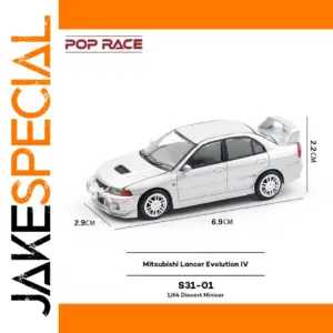 Pop Race 1/64 Mitsubishi Lancer Evolution IV Model