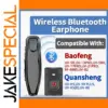 ABBREE Bluetooth Radio Earpiece for Baofeng UV Series